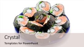  Presentation with vietnamese food spring roll - Amazing presentation theme having ki - japanese food delicious futomaki big backdrop and a  colored foreground