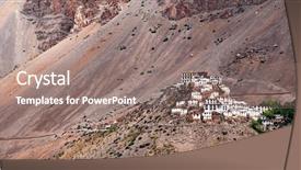  Presentation with mountain climb motivational - Audience pleasing slide deck consisting of ki - kee monastery in himalayas mountain backdrop and a gray colored foreground