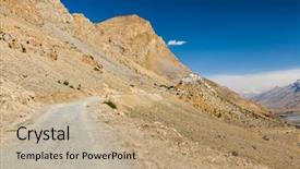  Presentation with himachal pradesh - Slides enhanced with ki - road to kee ki key background and a  colored foreground