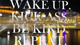  Presentation with amsterdam - Presentation theme with kick ass be kind repeat background and a  colored foreground