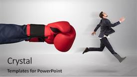  Presentation with safety kick off - Theme having kick to a small employee background and a light gray colored foreground