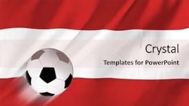  Presentation with soccer - Amazing PPT layouts having kickball - soccer ball on background backdrop and a lemonade colored foreground