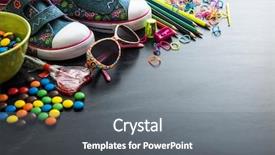  Presentation with sweets - Colorful slide set enhanced with kid amp 39 s stuff backdrop and a gray colored foreground