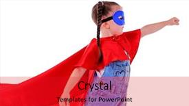  Presentation with girl in red dress - Slides featuring kid crime - cute little girl dressed background and a crimson colored foreground