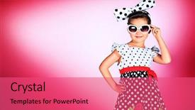  Presentation with cute - Slide deck consisting of kid fashion - portrait of a cute little background and a coral colored foreground