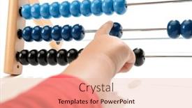  Presentation with catholic pray kid - Slide deck with kid-playing-with-abacus-close background and a lemonade colored foreground