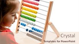  Presentation with history earth globe isolated white - Presentation theme featuring kid-playing-with-abacus-isolated and a lemonade colored foreground