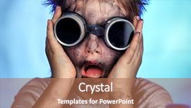  Presentation with teen - Colorful slides enhanced with kid science experiment - education background funny teen shot backdrop and a coral colored foreground