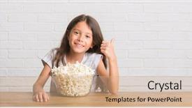  Presentation with unity kid - Audience pleasing PPT layouts consisting of kid sitting on the table backdrop and a  colored foreground