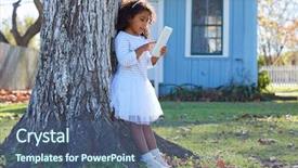  Presentation with ethnicity - Presentation design having kid toddler girl with tablet pc playing outdoor park latin ethnicity background and a ocean colored foreground
