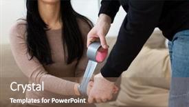  Presentation with kidnapping - Colorful slides enhanced with kidnapp - violence crime kidnapping and people backdrop and a violet colored foreground