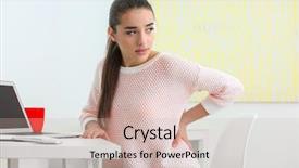  Presentation with backache - Presentation consisting of kidney - beautiful young woman suffering background and a soft green colored foreground