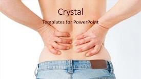  Presentation with chronic kidney disease - Presentation theme enhanced with kidney - medicine and disease - mature background and a lemonade colored foreground