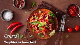  Presentation with mexican chili - Presentation theme enhanced with kidney - mexican avocado bean sandwich background and a tawny brown colored foreground