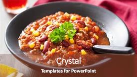  Presentation with mexican chili - Colorful presentation enhanced with mexican chili con carne in black plate backdrop and a tawny brown colored foreground