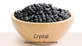  Presentation with kidney - Colorful slide set enhanced with kidney diet - black beans in bowl backdrop and a coral colored foreground