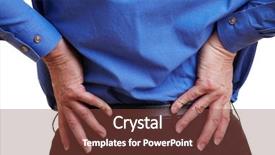  Presentation with kidney disease - Presentation design consisting of kidney disease - elderly businessman holding his hand background and a tawny brown colored foreground