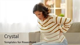  Presentation with kidney disease - Presentation theme consisting of kidney disease - people healthcare and problem concept background and a mint green colored foreground