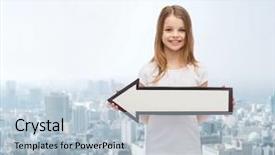  Presentation with advertising - Amazing PPT layouts having city kids - advertising and child concept backdrop and a light blue colored foreground