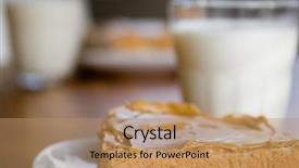  Presentation with balance diet - Slides featuring balance diet kids - children's snack for two peanut background and a  colored foreground