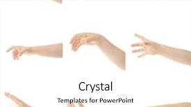  Presentation with hands - Beautiful PPT theme featuring kids - child's hands gesturing isolated backdrop and a pink colored foreground