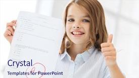  Presentation with education middle school arabic kids - Presentation theme with grading kids - education and school concept background and a sky blue colored foreground