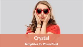  Presentation with teenage love - Amazing slide set having valentine's day love backdrop and a coral colored foreground