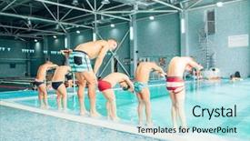  Presentation with reading for kids - Slides featuring kids bents over and ready background and a  colored foreground