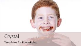  Presentation with baby shower bbq - Colorful PPT theme enhanced with snow on the roof of the house backdrop and a light gray colored foreground