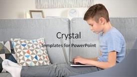  Presentation with posture - Audience pleasing slide deck consisting of kids bones - incorrect posture concept schoolboy backdrop and a light gray colored foreground