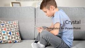  Presentation with posture - Theme with kids bones - incorrect posture concept schoolboy background and a soft green colored foreground