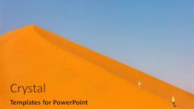  Presentation with sister - PPT theme with kids-brother-and-sister-climbing background and a gold colored foreground