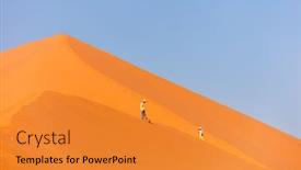  Presentation with kids explorers - Amazing slides having kids-brother-and-sister-climbing backdrop and a gold colored foreground