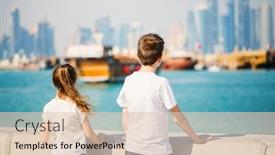  Presentation with sister - Presentation featuring kids-brother-and-sister-enjoying background and a lemonade colored foreground