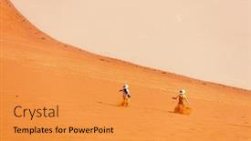  Presentation with sister - Beautiful slide deck featuring kids-brother-and-sister-having backdrop and a gold colored foreground