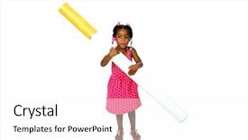  Presentation with kids cancer - PPT layouts with kids cancer - anti-smoking concept a baby girl background and a white colored foreground