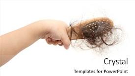  Presentation with kids cancer - Cool new presentation with kids cancer - children hand holding comb backdrop and a white colored foreground