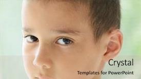  Presentation with skin cancer malignant melanoma - Presentation enhanced with kids cancer - kid having trouble with skin background and a coral colored foreground