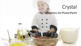  Presentation with happily married couples - Theme with kids chocolate - adorable preschool chef happily making background and a white colored foreground