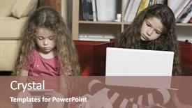  Presentation with kid police - Amazing slides having kids computer games - expressive kid backdrop and a violet colored foreground