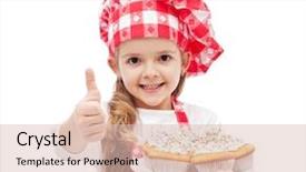  Presentation with cooking chef - Slide set having picture of couple in spa salon lying on the massage desks background and a lemonade colored foreground