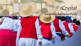  Presentation with holiday - Beautiful slide deck featuring holiday on a cusco street backdrop and a lemonade colored foreground