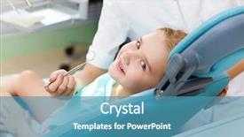  Presentation with farewell girl - Colorful PPT theme enhanced with kids dental hygienist - little girl sitting backdrop and a  colored foreground