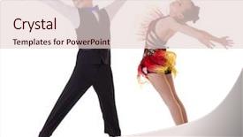  Presentation with studio - Audience pleasing slide set consisting of kids disco - young dancers jumping backdrop and a lemonade colored foreground