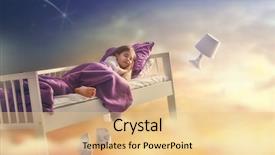  Presentation with dreams - Cool new presentation theme with kids dreams cute child girl backdrop and a lemonade colored foreground