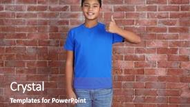  Presentation with african american doctors - Presentation design featuring kids fashion show - young african american boy background and a tawny brown colored foreground