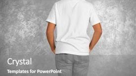  Presentation with fashion show - PPT layouts consisting of kids fashion show - young african american boy background and a gray colored foreground