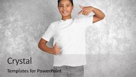  Presentation with religious african american - Slide deck consisting of kids fashion show - young african american boy background and a light gray colored foreground