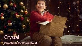  Presentation with child tree - Colorful PPT theme enhanced with  backdrop and a  colored foreground