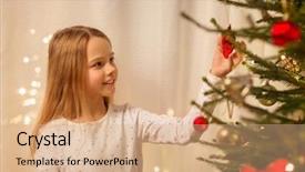  Presentation with fir tree - Beautiful theme featuring  backdrop and a  colored foreground